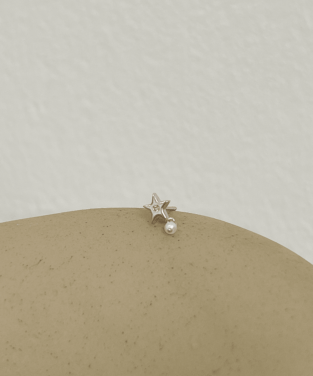 GA019 LYF Patrick Stud Rhodium